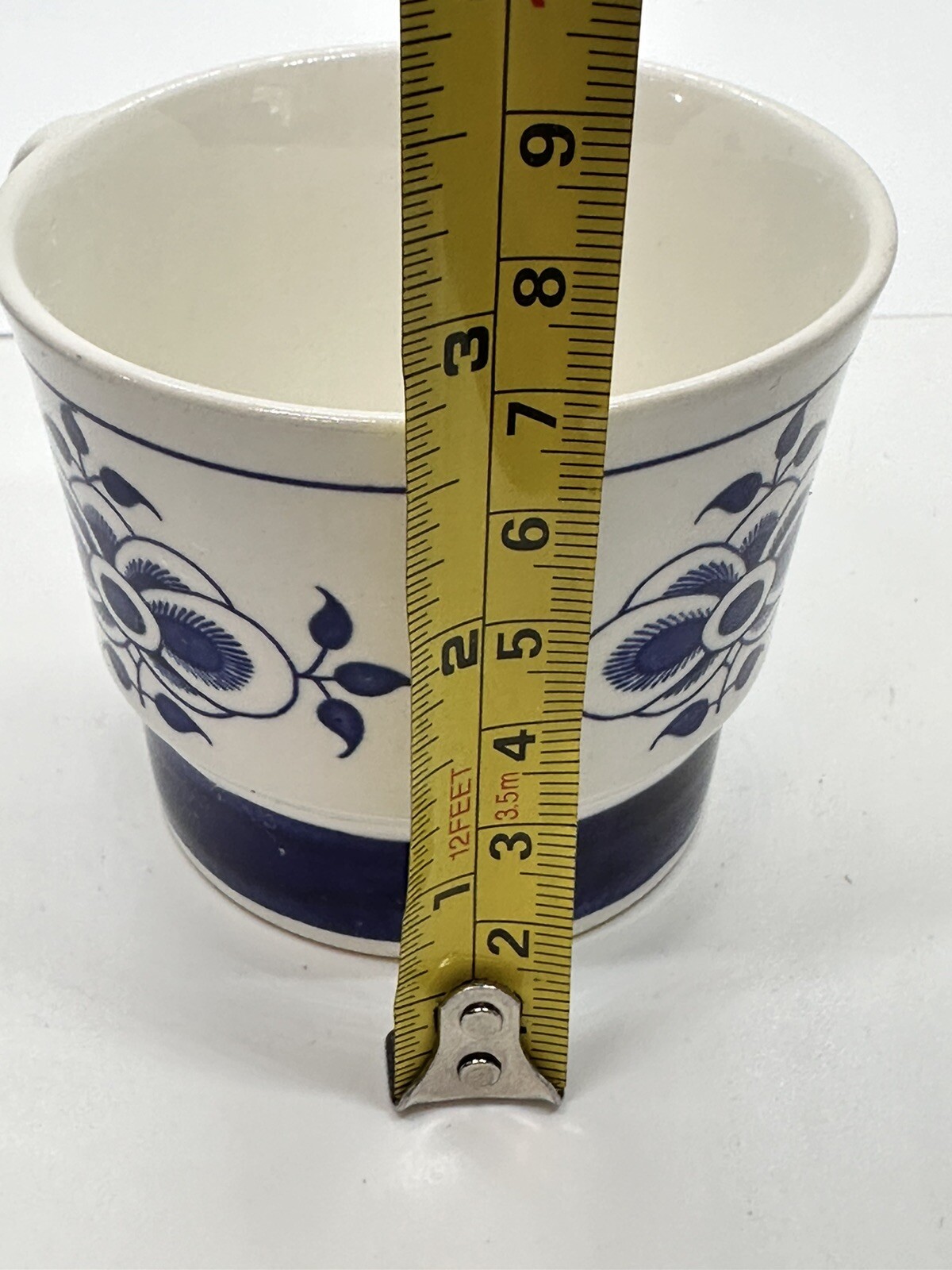 Vintage Figgjo Norway Style Coffee Tea Cup White with Blue Flowers 2757