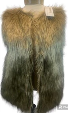 Tanming Women's Fashion Autumn and Winter Warm Short Faux Fur Lined Vest Size M