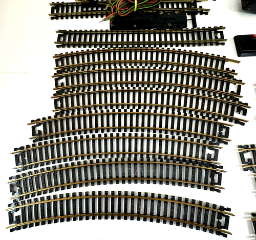 Vintage Atlas 18"R Toy Train Tracks, Lot of 18 Pieces, Switch Track, used (U) - Picture 3 of 12