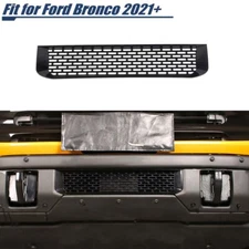 Black Car Front Bumper Grille Insert Trim Cover Trim Decor For Ford Bronco 2021+