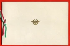 HAPPY NEW YEAR! CONGRATULATIONS MILITARY ATTACHE ITALY IN THE USA OLD postcard