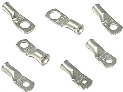 Tin Plated and Pure Copper Battery Cable Ends Lugs Ring Terminals Connectors 