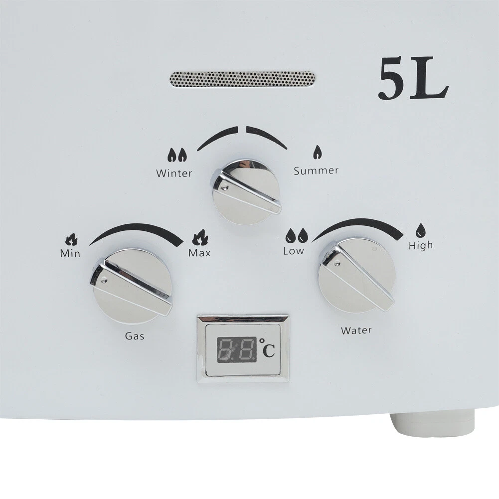 5L 6L 8L 10L Portable Tankless Gas Water Heater Shower Kit Outdoor w/ Water  Pump | eBay