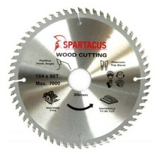 Wood Cutting Saw Blade 184 x 30mm 60 Teeth Ferm FKS185 AEG KS66C Milwaukee CS60