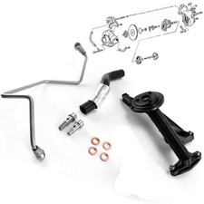 Turbolader Lader montagesatz 1.6 HDi Tdci PSA Ford &Ouml;lleitung &Ouml;lvorlaufleitung