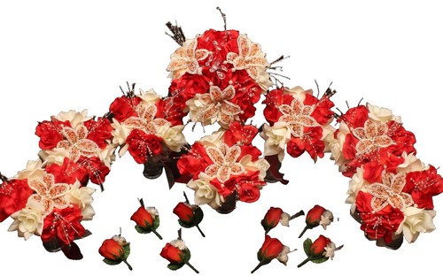 Amagic Romantik-Set – 2000 Rote Rosenblätter & 24 Herz LED-Teelichter Für Antrag, Hochzeit & Jahrestag