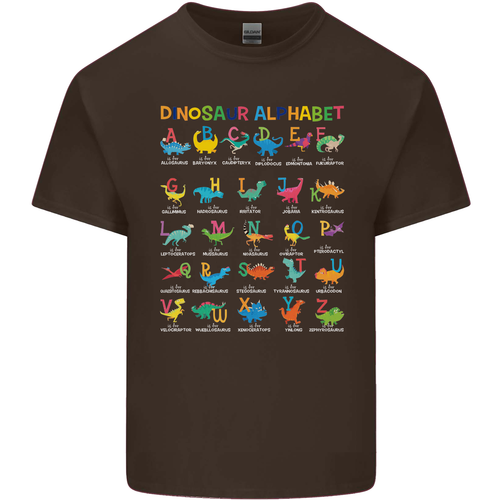 Dinosaur Alphabet T-Rex Funny Kids T-Shirt Childrens - Picture 40 of 67