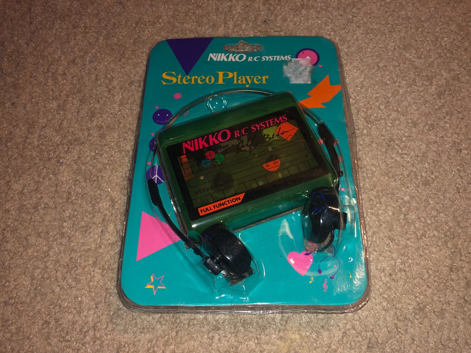 Nikko R/C Systems Vintage 80s 90s Neon Alfa Beta Personal Stereo