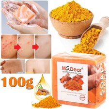 100g Tumeric Soap Skin Whitening Dark Spots lightening Acne Brightening Turmeric