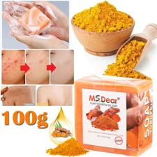 100g Tumeric Soap Skin Whitening Dark Spots lightening Acne Brightening Turmeric