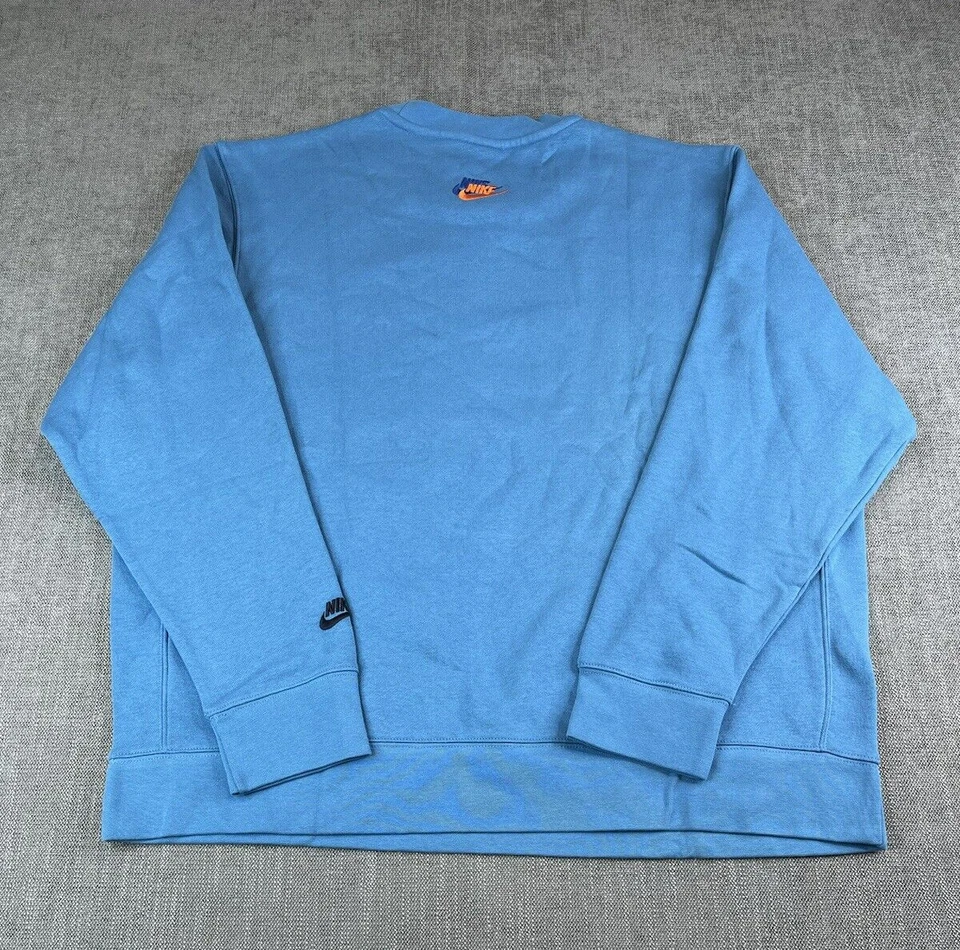 *NUEVO CON ETIQUETAS* Pullover Nike NSW Sport Essential Cuello Redondo Para Hombres XXL Azul Holandés DM8886-469 Foto 3 de 4