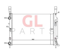 Radiateur De Refroidissement Moteur Pour RENAULT KANGOO 2008 - 8200418328 Neuf