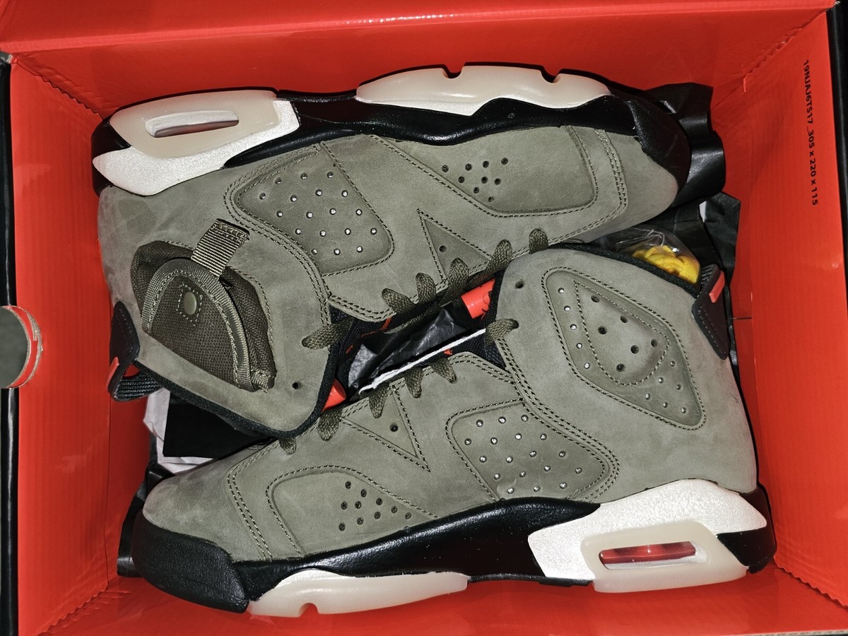 travis scott jordan 6 size 6.5