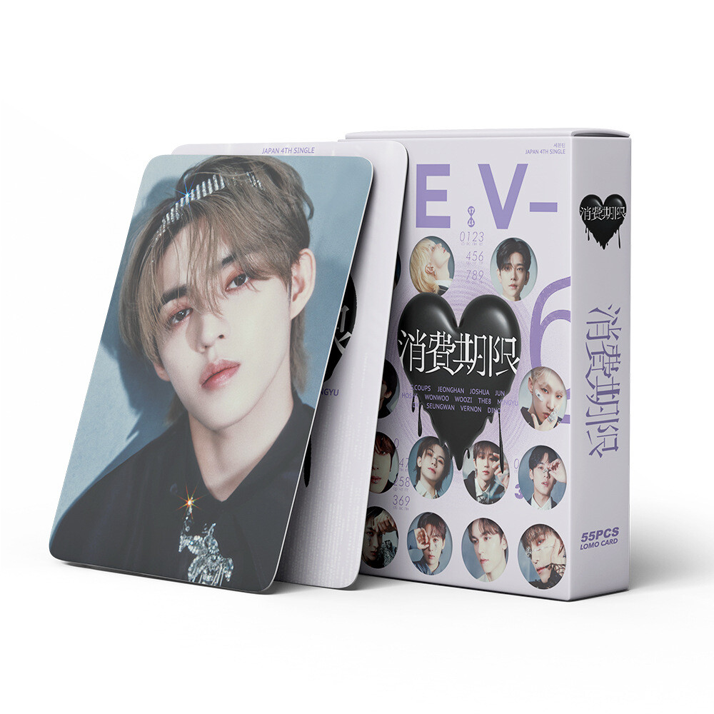 55pcs Set SEVENTEEN 4TH JAPAN SINGLE 消费期限 Lomo Card Collective