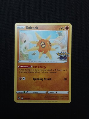 Solrock - 39/78 - Uncommon - Pokémon Go - 2022 - Pokémon Karte - NM