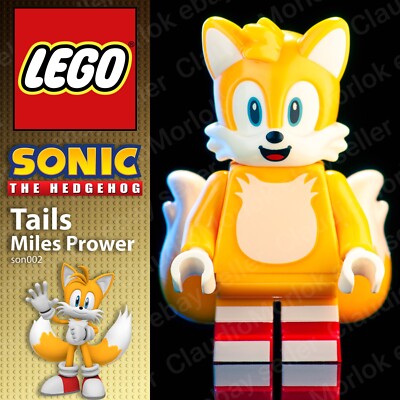   Lego Tails Miles Prower son002 Minifigur Sonic The Hedgehog 76992 Sega Fox