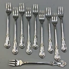 Wild Rose by International Sterling Silver set of 10 Cocktail Forks 5 5/8"