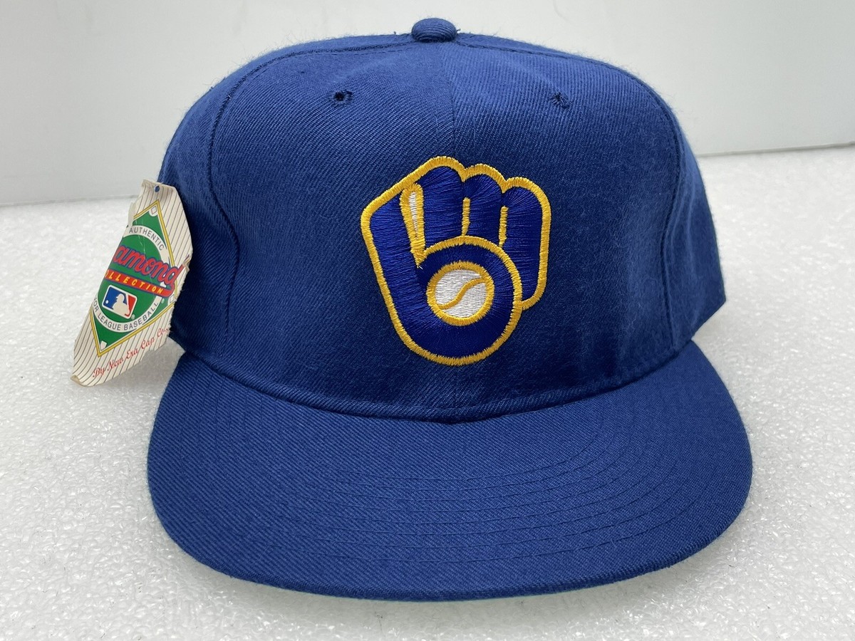VINTAGE 90's NEW ERA MILWAUKEE BREWERS PRO MODEL FITTED 7-3 VINTAGE 90's NEW ERA MILWAUKEE BREWERS PRO MODEL FITTED 7-3