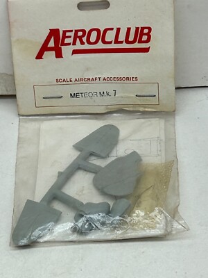 AEROCLUB SCALE AIRCRAFT ACCESSORIES GLOSTER METEOR M.K. 7 NEW IN PACKAGE