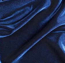 VELVET STRETCH SPANDEX NAVY 60" FORMAL WEAR PAGENAT  DANCE SOLD BTY 