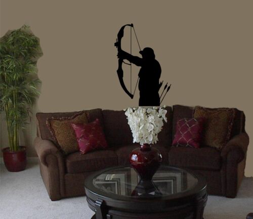 Archery Bow Hunting Hunter Wall Art Home Decor Mural Decal Vinyl - Picture 2 of 2