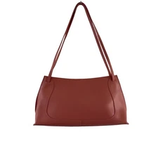 Furla Shoulder Bag Womens Coral Pink Leather Made In Italy Purse Handbag