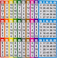Bingo Paper Game Cards - 3 Card - 100 Books of 10 Sheets