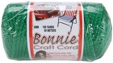Pepperell Bonnie Macrame Craft Cord 6mmX100yd-Kelly