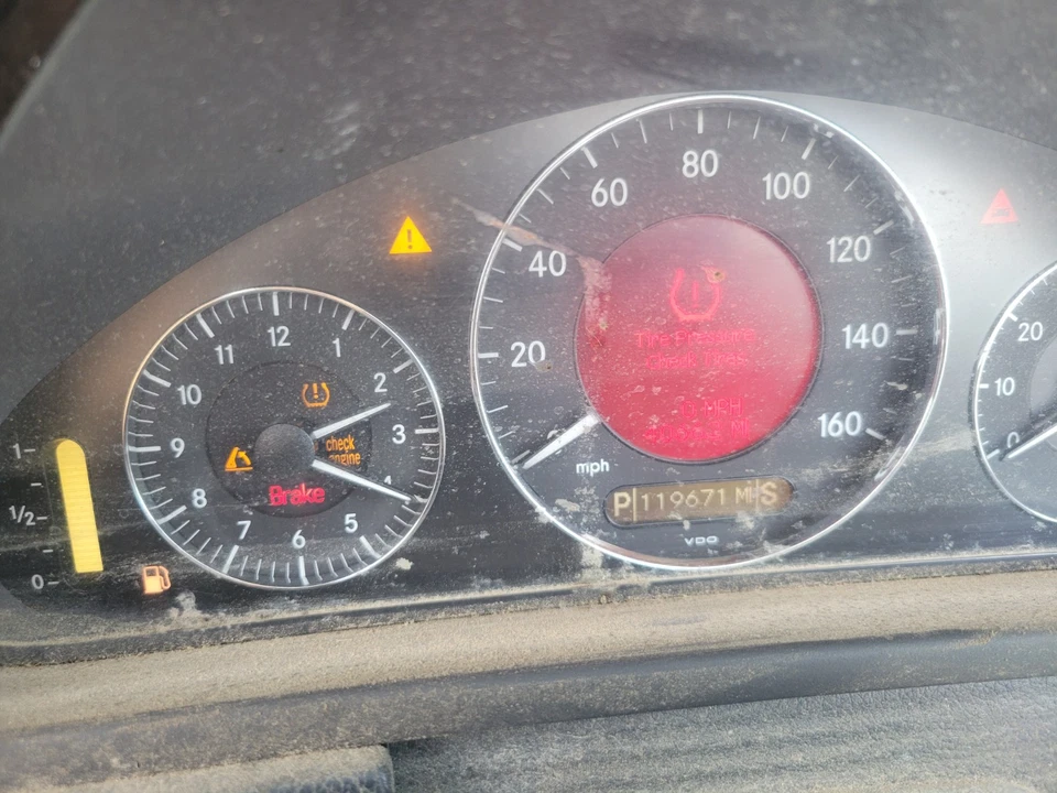 06-09 MERCEDES W209 CLK350 CLK550 VELOCÍMETRO ODÔMETRO PAINEL DE INSTRUMENTOS 119K - Imagem 2 de 4