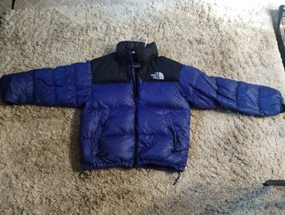 True Vtg The North Face Women's 1996 Nuptse Jacket Size Small Lapis Blue