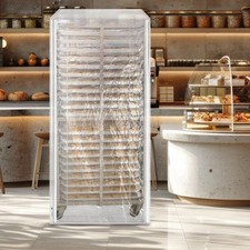 Sheet Pan Rack Cover Dustproof with Zippers Waterproof Bread Rack Cover
