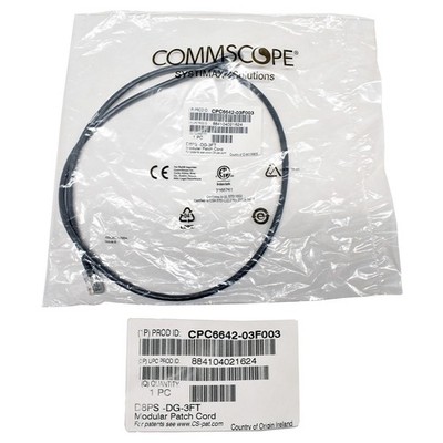 CommScope D8PS-DG-3FT CPC6642-03F003 RJ-45 Cat.5e Power SUM Mod. Patch Cord NEW