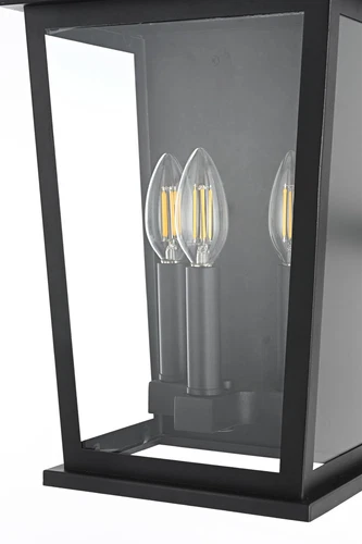 Elegant Lighting Richmond 7" Outdoor Pendant In Black - Picture 5 of 8