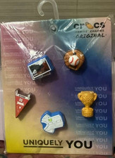 CROCS JIBBITZ BASEBALL CHARMS. 5 PIECES. FREE SHIPPING