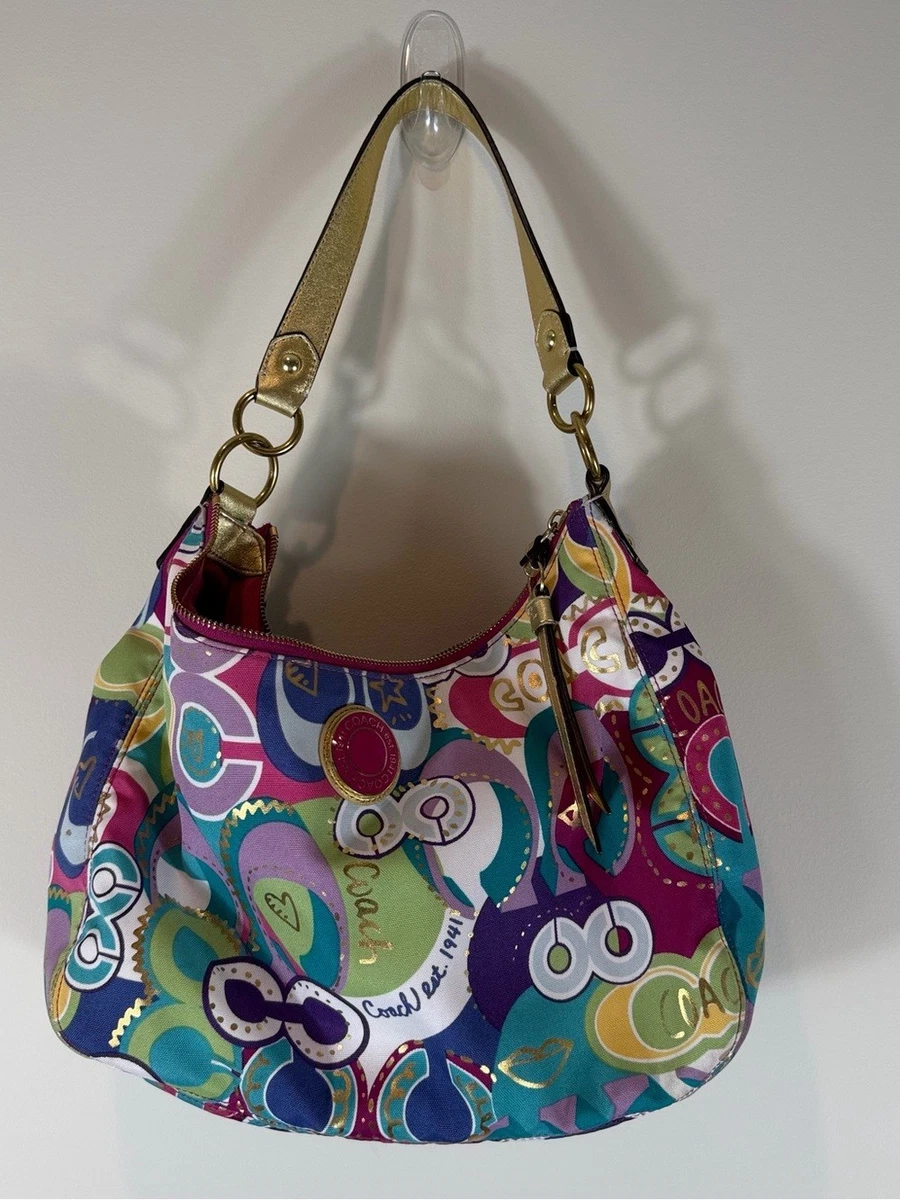Coach Poppy Shoulder Bag Gold Bags & Handbags for Women for sale