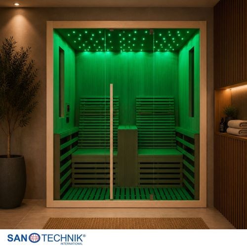 Sanotechnik CARBON 2 Infrarotkabine Wärmekabine 2 Pers. 180x150x195 cm NEU