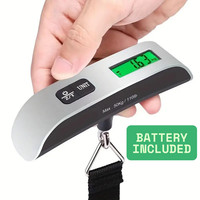 Portable Digital Luggage Scale 50kg 110lb LCD Weighing Scale for Travel Suitcase