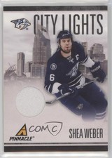 2010-11 Panini Pinnacle City Lights Materials 250/499 Shea Weber #98 HOF 4ry