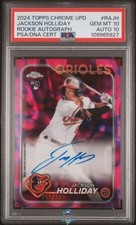 2024 Jackson Holliday PSA 10 10 Topps Chrome Update Rookie Auto Purple 263/299