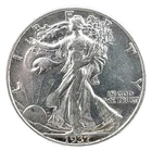 1937-D Walking Liberty Silver Half Dollar 50C Au-Unc. US Coin # 30