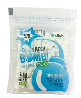 Fresh Bomb Filter Menthol Click Slim 6mm (10x 10Bt. a 100 Stück = 10.000 Stück)