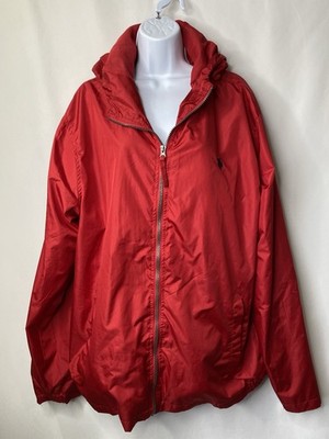 U.S. Polo Assn. Men s Windbreaker Rain Jacket Size XL American Preppy Old Money
