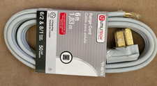 Utilitech 6-ft 3-Prong Gray Range Appliance Power Cord Model 0148715 - 50 amp