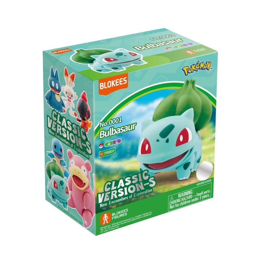 Blokees CV-S Pokemon Bulbasaur Action Figure Model Toys w/Box