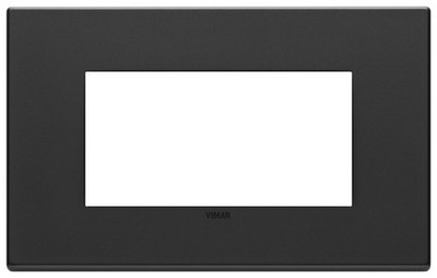 Vimar EIKON EXE Cover Plate 4-Module Metal Total Look Anthracite Grey VM22654.03
