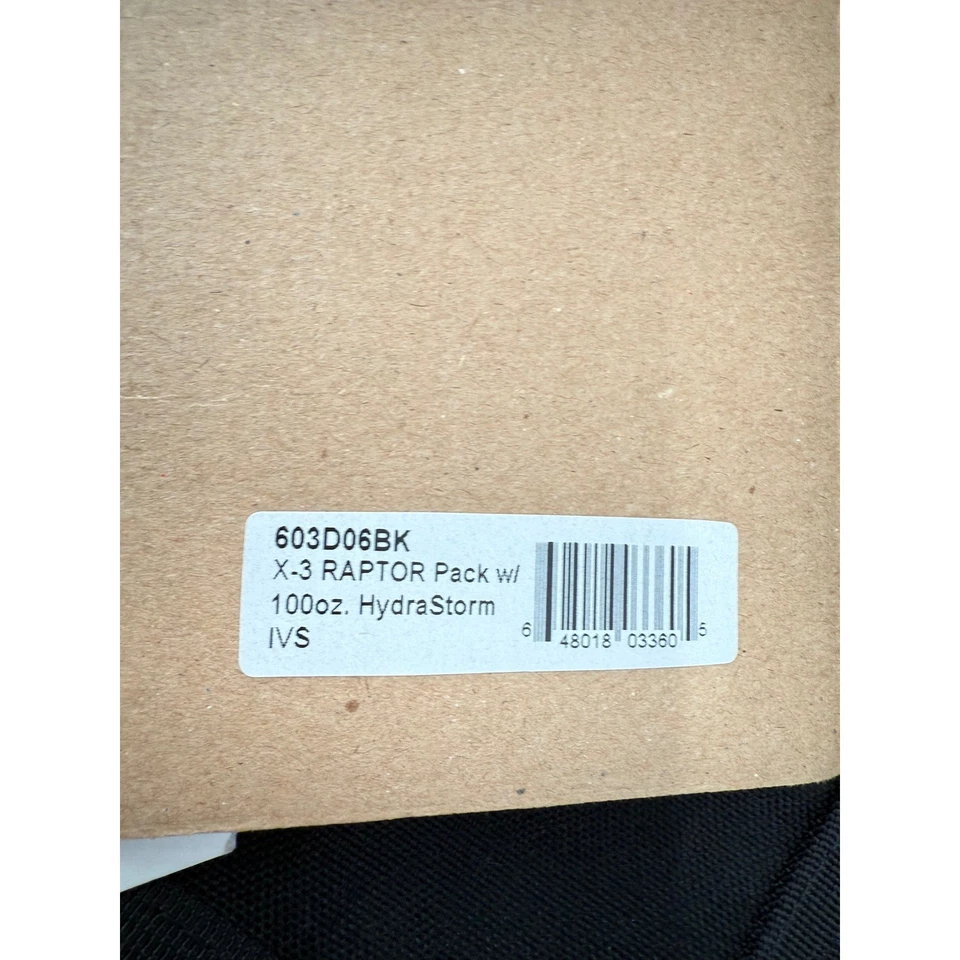 Blackhawk X-3 Raptor Pack Hydration 100oz HydraStorm Tactical Backpack Outdoors - Image 3 of 4