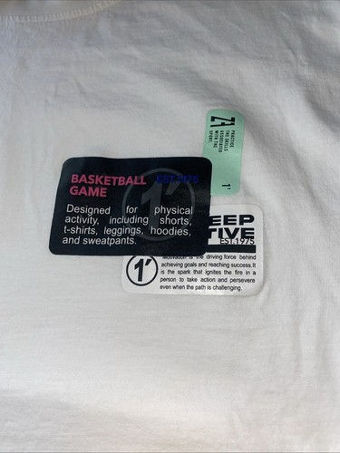 Zara Basketball Tshirt White Youth Large 11-12 *Rare* - Picture 2 of 4
