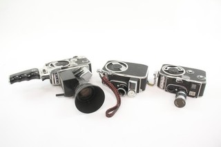 Fotocamere pellicola Paillard Bolex 8mm Inc B8 B8SL e Zoom Reflex P3 funzionanti