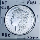 1921 BU GEM MORGAN SILVER DOLLAR UNC MS+++ U.S. MINT RARE COIN 7397