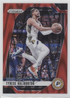 2024-25 Panini Prizm Red Seismic Prizm 8/299 Tyrese Haliburton #99 19b1